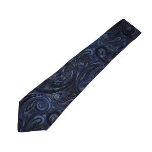 Conte San Giorgio Tie Mens One Size Abstract Paisley Print Silk Handmade Necktie